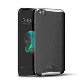 Чехол-накладка iPaky для Xiaomi Redmi 5A силиконовый со вставкой металлик (черный/серый)