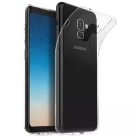 Чехол-накладка j-case 0.5mm THIN для Samsung Galaxy A8 (2018) SM-A530 силикон (прозрачный)