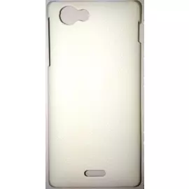 Чехол-накладка JZZS Leather для Sony Xperia J (ST26i) (белый)