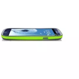 Чехол-накладка Neo Hybrid для Samsung Galaxy S3 пластиковый (белый с зеленой вставкой )