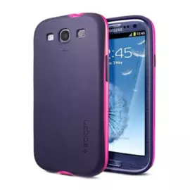 Чехол-накладка Neo Hybrid для Samsung Galaxy S3 пластиковый (белый с розовой вставкой )