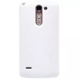 Чехол-накладка Nillkin Frosted Shield для LG G3 Stylus (D690) пластиковый (белый)