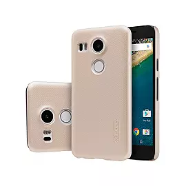 Чехол-накладка Nillkin Frosted Shield для LG Nexus 5X H791 пластиковый (Gold)