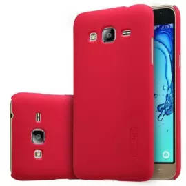 Чехол-накладка Nillkin Frosted Shield для Samsung Galaxy J3 (2016) SM-J320 пластиковый (красный)