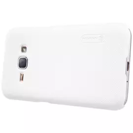 Чехол-накладка Nillkin Frosted Shield для Samsung Galaxy J1 (2016) SM-J120 пластиковый (белый)