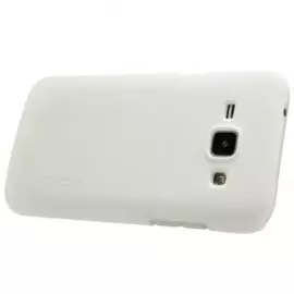 Чехол-накладка Nillkin Frosted Shield для Samsung Galaxy J1 (J100 / J110) пластиковый (белый)