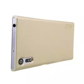 Чехол-накладка Nillkin Frosted Shield для Sony Xperia XZ / XZ Dual пластиковый (золотой)