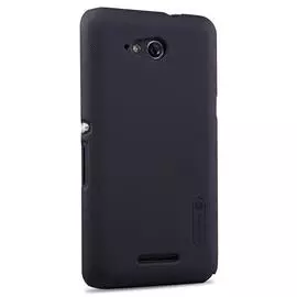 Чехол-накладка Nillkin Frosted Shield для Sony Xperia E4g / E4g Dual пластиковый (черный)