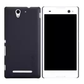 Чехол-накладка Nillkin Frosted Shield для Sony Xperia C3 (S55T) пластиковый (черный)