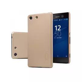 Чехол-накладка Nillkin Frosted Shield для Sony Xperia M5 / M5 Dual пластиковый (золотой)