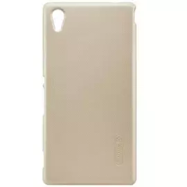 Чехол-накладка Nillkin Frosted Shield для Sony Xperia M4 Aqua / M4 Aqua Dual пластиковый (золотой)