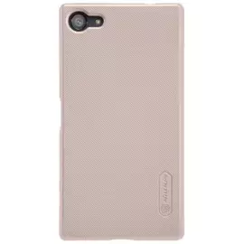 Чехол-накладка Nillkin Frosted Shield для Sony Xperia Z5 Compact пластиковый (золотой)