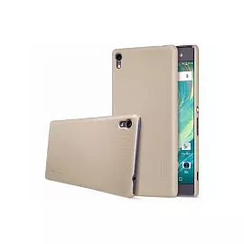 Чехол-накладка Nillkin Frosted Shield для Sony Xperia XA / XA Dual пластиковый (золотой)