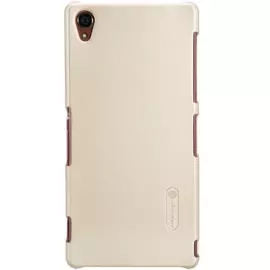 Чехол-накладка Nillkin Frosted Shield для Sony Xperia Z3 / Z3 Dual пластиковый (золотой)