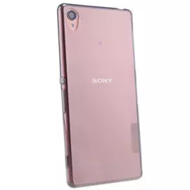 Чехол-накладка Nillkin Nature 0.6mm для Sony Xperia Z3 (L55) силиконовый (прозрачно-черный)