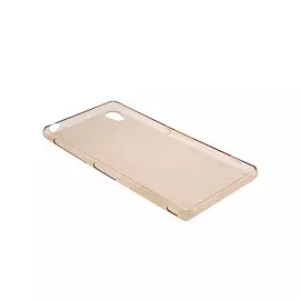 Чехол-накладка Nillkin Nature 0.6mm для Sony Xperia Z3 (L55) силиконовый (прозрачно-золотой)