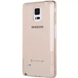 Чехол-накладка Nillkin Nature 0.6mm для Samsung Galaxy Note 4 SM-N910 силиконовый прозрачно-золотой)