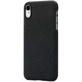 Чехол-накладка PITAKA MagCase для iPhone Xr карбоновый (кевлар) черно-серый в полоску