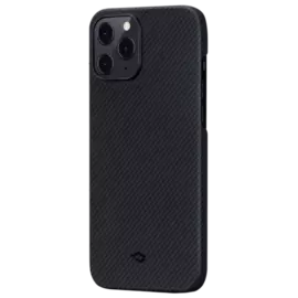Чехол-накладка PITAKA MagEZ Case для Apple iPhone 12/12 Pro карбоновый (кевлар) черно-серый в полоску
