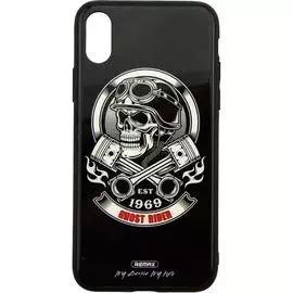 Чехол-накладка Remax Ghost Rider (BL-03) для Apple iPhone X/XS пластик черный