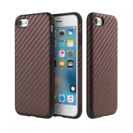 Чехол-накладка Rock Origin Series Textured для Apple iPhone 7 карбон/силикон (Brown)