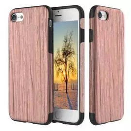 Чехол-накладка Rock Origin Series Wood для Apple iPhone 7 Plus/8 Plus резина под дерево (Sandalwood)
