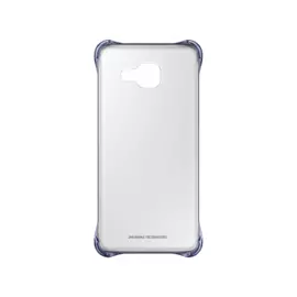 Чехол-накладка Samsung Clear Cover для Galaxy A7 (2016) пластик (прозрачный-черный)