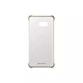 Чехол-накладка Samsung Clear Cover для Galaxy S6 Edge Plus пластик (золотой)