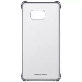 Чехол-накладка Samsung Clear Cover для Galaxy S6 Edge пластик черный