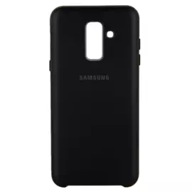 Чехол-накладка Samsung Dual Layer Cover для Galaxy A6+ (2018) полиуретан (Black) (EF-PA605CBEGWW)