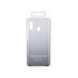 Чехол-накладка Samsung Gradation Cover для Galaxy A30 поликарбонат (прозрачно-серый) (EF-AA305CBEGWW)