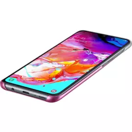Чехол-накладка Samsung Gradation Cover для Galaxy A50 поликарбонат (прозрачно-розовый) (EF-AA505CPEGWW)