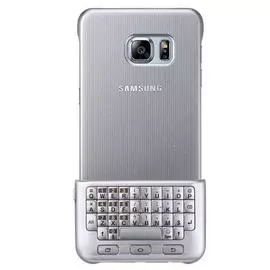 Чехол-накладка Samsung Keyboard Cover для Galaxy S6 Edge Plus (серебристый) EJ-CG928RSEGRU