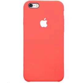 Чехол-накладка Silicone Case для iPhone 6/6s силиконовый (красный с белым)