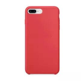 Чехол-накладка Silicone Case для iPhone 8 Plus/7 Plus силиконовый (малиновый)