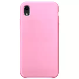 Чехол-накладка Silicone Case для iPhone XR силиконовый (ярко-розовый)