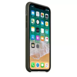 Чехол-накладка Silicone Case Series для Apple iPhone X (10) (аспидно серый)