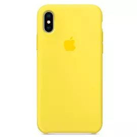 Чехол-накладка Silicone Case Series для Apple iPhone X/Xs (желтый)