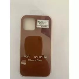 Чехол-накладка Silicone Case Series для Apple iPhone 12/12 Pro (коричневый)