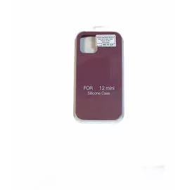 Чехол-накладка Silicone Case Series для Apple iPhone 12 Mini (бургунди)