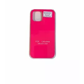 Чехол-накладка Silicone Case Series для Apple iPhone 12 Pro Max (ярко-розовый)