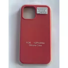 Чехол-накладка Silicone Case Series для Apple iPhone 12 Pro Max (темно-коралловый)