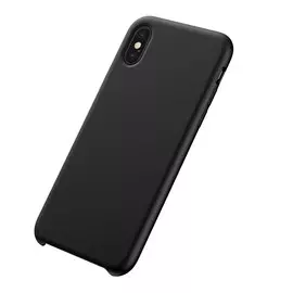 Чехол-накладка Silicone Cover для Apple iPhone X/Xs силиконовый (черный)