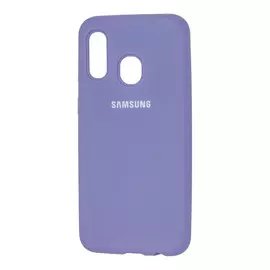 Чехол-накладка Silicone Cover для Galaxy A40 силиконовый (лавандовый)