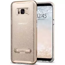 Чехол-накладка Spigen Crystal Hybrid Glitter для Samsung Galaxy S8+ (gold кварц) SGP 571CS21284