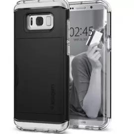 Чехол-накладка Spigen Crystal Wallet для Samsung Galaxy S8 (SGP 565CS21086) (черный)