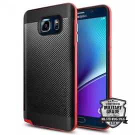 Чехол-накладка Spigen Neo Hybrid Carbon SGP11691 для Samsung Galax Note 5 резина, пластик красный)