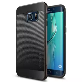 Чехол-накладка Spigen Neo Hybrid Carbon SGP11704 для Galaxy S6 Edge plus резина, пластик (Gunmetal)