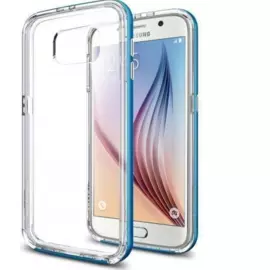 Чехол-накладка Spigen Neo Hybrid CC SGP11511 для Galax S6 пластик, силикон (Electric Blue)