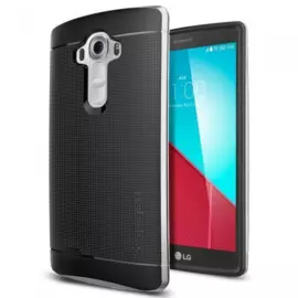 Чехол-накладка Spigen Neo Hybrid (SGP11519) для LG G4 резина, пластик (Серебристый)